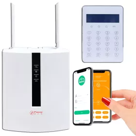 Alarme Bâtiment Industriel GSM 4G - TCP/IP - PSTN | Système Professionnel Connecté FC-7668 PRO | FSK 868 MHz