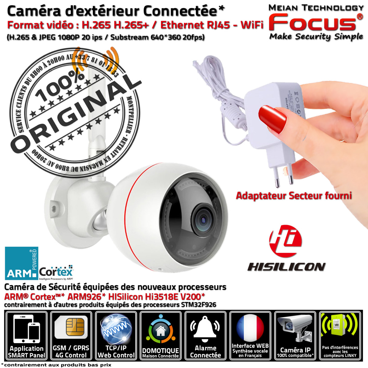 Caméra IP Extérieure HA8406 Vision Nocturne & Surveillance à Distance — free download