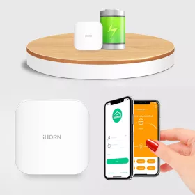 Détecteur de fuite intelligent pour Alarme iHORN Connectée 4G - Ethernet | Système Sans abonnement | Carte SIM - SMS téléphone