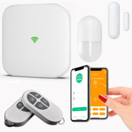 Mini PACK d'Alarme DVR, solution de sécurité sans fil et filaire performante.