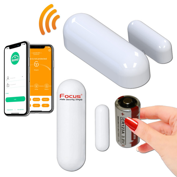 Capteur d'ouverture MD211RF Meian pour sécurité portes et fenêtres sans fil