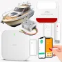 Alarme Bateau sans-fil avec carte SIM 4G Surveillance à distance avec Protection 12V