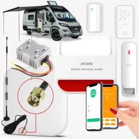 Alarme Camping-Car Petits Budgets | Protection 12V | Application mobile Surveillance à distance